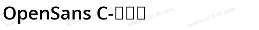 OpenSans C字体转换